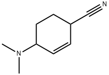 2-Cyclohexene-1-carbonitrile,  4-dimethylamino-  (5CI) Struktur