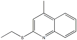 Lepidine, 2-(ethylmercapto)- (4CI) Struktur