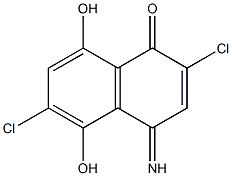 1,4-Naphthoquinone  imine,  2,6-dichloro-5,8-dihydroxy-  (5CI) Struktur