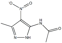 Pyrazole,  5-acetamido-3-methyl-4-nitro-  (4CI) Struktur