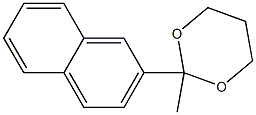 m-Dioxane, 2-methyl-2-[2-naphthyl]- (5CI) Struktur