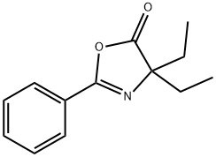 2-Oxazolin-5-one,  4,4-diethyl-2-phenyl-  (5CI) Struktur