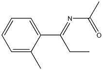 Acetamide,  N-(-alpha--ethyl-o-methylbenzylidene)-  (5CI) Struktur