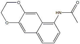 Naphtho[2,3-b]-p-dioxin,  6-acetamido-2,3-dihydro-  (5CI) Struktur