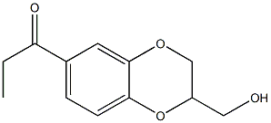 1-Propanone,  1-[2-(hydroxymethyl)-1,4-benzodioxan-6-yl]-  (3CI) Struktur