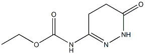 3-Pyridazinecarbamic  acid,  1,4,5,6-tetrahydro-6-oxo-,  ethyl  ester  (5CI) Struktur