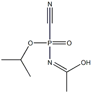 Acetimidic  acid,  N-(cyanoisopropoxyphosphinyl)-  (6CI) Struktur