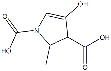 2-Pyrroline-1,4-dicarboxylic  acid,  3-hydroxy-5-methyl-  (6CI) Struktur