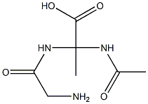 Propionic  acid,  2-acetamido-2-(2-aminoacetamido)-  (5CI) Struktur