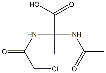 Propionic  acid,  2-acetamido-2-(2-chloroacetamido)-  (5CI) Struktur