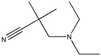 Propionitrile,  3-diethylamino-2,2-dimethyl-  (5CI) Struktur