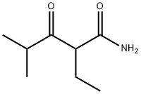 Valeramide,  2-ethyl-4-methyl-3-oxo-  (5CI) Struktur