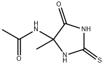 Hydantoin,  5-acetamido-5-methyl-2-thio-  (3CI) Struktur