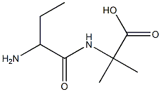 Isobutyric  acid,  -alpha--(-alpha--aminobutyrylamino)-  (3CI) Struktur