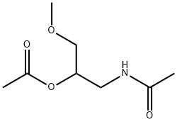 Acetamide,  N-(2-hydroxy-3-methoxypropyl)-,  acetate  (5CI) Struktur