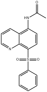 Quinoline,  5-acetamido-8-(phenylsulfonyl)-  (4CI) Struktur