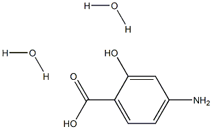 Salicylic  acid,  4-amino-,  dihydrate  (5CI) Struktur