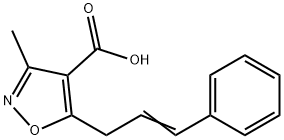 4-Isoxazolecarboxylic  acid,  5-cinnamyl-3-methyl-  (1CI) Struktur