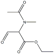 Malonaldehydic  acid,  N-methylacetamido-,  ethyl  ester  (5CI) Struktur