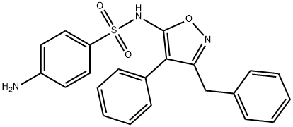 Sulfanilamide,  N1-(3-benzyl-4-phenyl-5-isoxazolyl)-  (5CI) Struktur