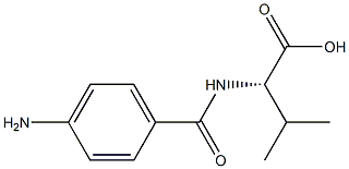 Valine,  N-(p-aminobenzoyl)-,  DL-  (6CI) Struktur