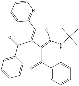 Methanone,  [2-[(1,1-dimethylethyl)amino]-5-(2-pyridinyl)-3,4-furandiyl]bis[phenyl-  (9CI) Struktur