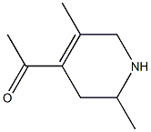 Ketone, methyl 1,2,3,6-tetrahydro-2,5-dimethyl-4-pyridyl (7CI) Struktur