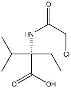 Valine,  N-chloroacetyl-2-ethyl-  (5CI) Struktur