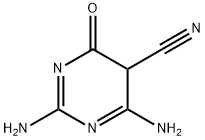 5-Pyrimidinecarbonitrile,  hexahydro-2,4-diimino-6-oxo-  (6CI) Struktur