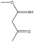 Acetoacetimidic acid, methyl ester (6CI) Struktur