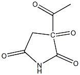 Oxalacetimide, 3-acetyl- (6CI) Struktur