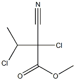 Butyric acid, 2,3-dichloro-2-cyano-, methyl ester (6CI) Struktur