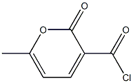 Sorbic acid, 2-(chloroformyl)-5-hydroxy-, delta-lactone (6CI) Struktur