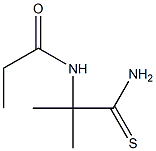 Propionamide,  2-methyl-2-propionamidothio-  (6CI) Struktur