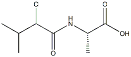 Alanine,  N-(2-chloro-3-methylbutyryl)-  (6CI) Struktur