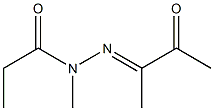 Propionic  acid,  methyl(1-methylacetonylidene)hydrazide  (6CI) Struktur