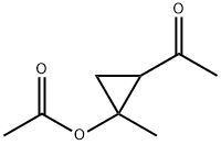 Ketone, 2-hydroxy-2-methylcyclopropyl methyl, acetate (6CI) Struktur