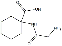 Cyclohexanecarboxylic acid, 1-(2-aminoacetamido)- (6CI) Struktur