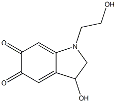 5,6-Indolinedione, 3-hydroxy-1-(2-hydroxyethyl)- (6CI) Struktur