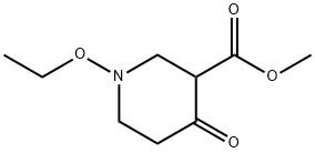 Nipecotic acid, 1-ethoxy-4-oxo-, methyl ester (6CI) Struktur