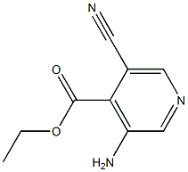 Isonicotinic acid, 3-amino-5-cyano-, ethyl ester (6CI) Struktur