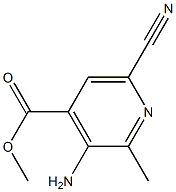 Isonicotinic acid, 3-amino-6-cyano-2-methyl-, methyl ester (6CI) Struktur