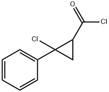 Cyclopropanecarbonyl chloride, 2-chloro-2-phenyl- (6CI) Struktur