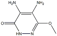 3(2H)-Pyridazinone,  4,5-di-amino-6-methoxy-  (6CI) Struktur