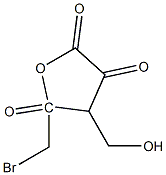 Valeric acid, 5-bromo-3-(hydroxymethyl)-2,4-dioxo-, gamma-lactone (6CI) Struktur