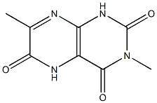 2,4,6(1H,3H,5H)-Pteridinetrione,  3,7-dimethyl-  (6CI) Struktur