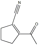 1-Cyclopentene-1-carbonitrile, 2-acetyl- (6CI) Struktur