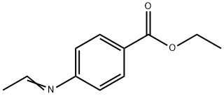 Benzoic acid, p-ethylideneamino-, ethyl ester (6CI) Struktur