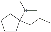 Cyclopentylamine, N,N-dimethyl-1-propyl- (6CI) Struktur