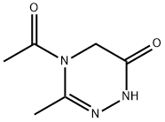 as-Triazin-6(1H)-one, 4-acetyl-4,5-dihydro-3-methyl- (6CI) Struktur